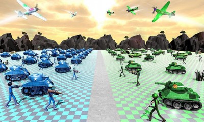 Battle Simulator World War 2 - Stickman Warriors screenshot №1