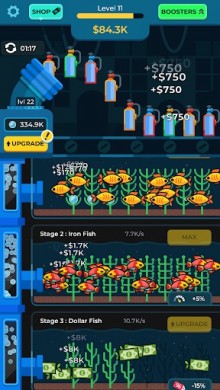 Idle Fish Aquarium (ВЗЛОМ, бесплатные покупки) скриншот №2
