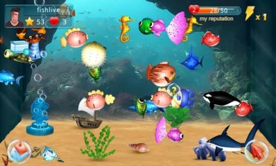 Fish Live v 1.5.3 [ВЗЛОМ: Много денег, Без рекламы] скриншот №1