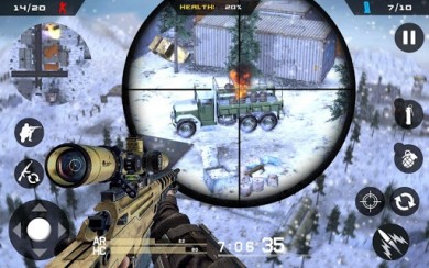 Winter Mountain Sniper [ВЗЛОМ: Много денег] v 1.2.2 скриншот №8