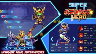 Superhero Armor [ВЗЛОМ: очки/монеты/самоцветы] v 1.0.11 скриншот №1
