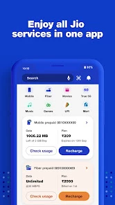 MyJio: For Everything Jio screen 1
