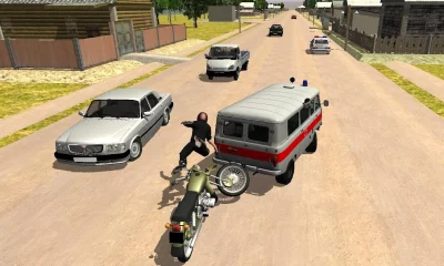 Русский мото гонщик 3D screenshot №5