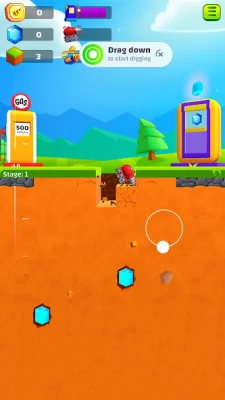 Ground Digger: Lava Hole Drill screenshot №2