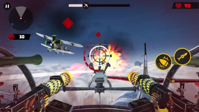 Gunner War - Воздушный бой Sky screenshot №4