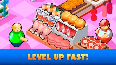 Idle Supermarket Tycoon - Shop screen 1